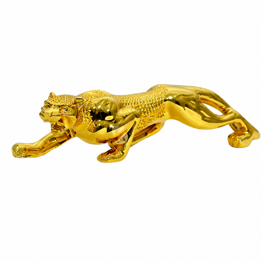 Golden Jaguar Showpiece for Home Decor